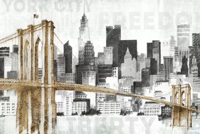 iCanvasART 3 Piece Letter from Manhattan Canvas Print by Fabrizio 40 x 60 x 0.75-Inch 